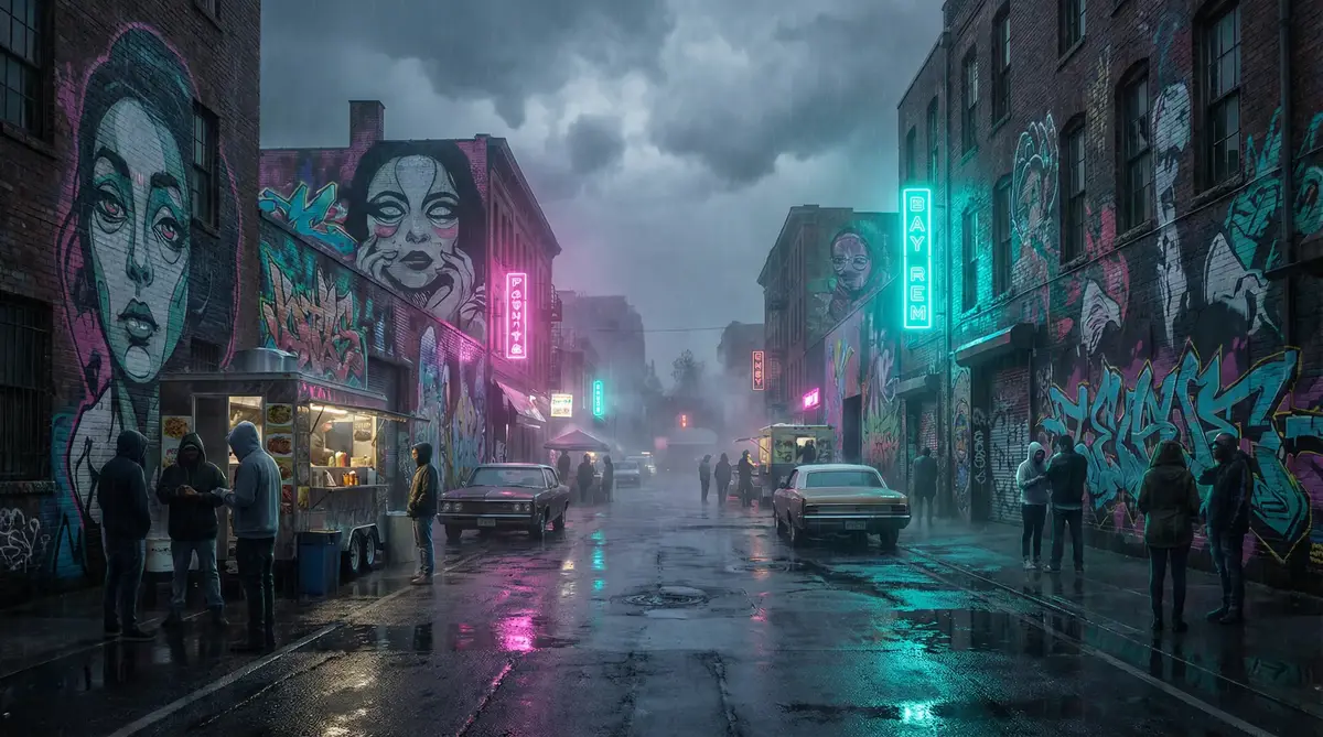 大明劫电影 - 雨夜壁画街